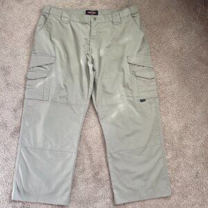 TRU-SPEC Womens Tactical Pants Size 18 PLUS Size Khaki EUC Tan Hemmed Workwear